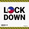 Coronavirus Phillipines Lock DOwn Typography with country flag