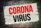 Coronavirus poster message warning illustration