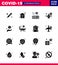 Coronavirus Precaution Tips icon for healthcare guidelines presentation 16 Solid Glyph Black icon pack such as virus, vacation,