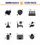 Coronavirus Prevention 25 icon Set Blue. hospital bed, test, blood, science, flask