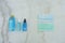 Coronavirus Protection Set including blue Ethyl Alcohol spray bottle, Alcohol gel bottle , Alcohol in plastic bottle and two