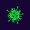 Coronavirus realistic vector illustration