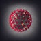 Coronavirus with red spikes