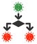 Coronavirus Replication Vector Flat Icon