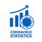 Coronavirus Rise Statistics Icon Isolated