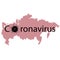 Coronavirus Russia. COVID-19, vector illustration,