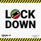 Coronavirus Saint Kitts and Nevis Lock DOwn Typography with country flag