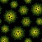 Coronavirus seamless pattern.