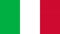Coronavirus stamp on the national flag of Italy