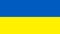 Coronavirus stamp on the national flag of Ukraine