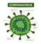 Coronavirus structures and anatomy. Labeled.
