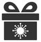 Coronavirus Surprize Box Raster Flat Icon