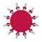 Coronavirus Syringes Immunization Vaccine Symbol