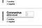 A Coronavirus test result hospital form with barcode and empty positive and negative tick boxes