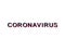 Coronavirus text in modern style with black, red and mint colors. Funny covid-19 text. Illusion of coronavirus text in blur effect