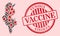 CoronaVirus Vaccine Mosaic Tunisia Map and Grunge Vaccine Seal