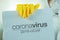 Coronavirus warning paper banner