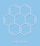 Coronene polyaromatic hydrocarbon PAH molecule. Skeletal formula.