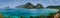 Corong Corong Beach, El Nido, Palawan, Philippines amazing nature, panorama view from above. Tropical evergreen islands