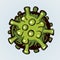 Corono virus bacterium. Vector drawing