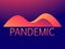 Coronovirus pandemic incidence rate chart. Coronavirus disease COVID-19. Middle east respiratory syndrome. Vector