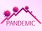 Coronovirus pandemic incidence rate chart. Coronavirus disease COVID-19. Middle east respiratory syndrome. Vector