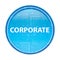 Corporate floral blue round button