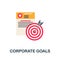 Corporate Goals icon. Simple element from business motivation collection. Creative Corporate Goals icon for web design, templates