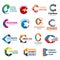 Corporate identity business icons, letter c