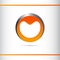 Corporate Logo Design, Circle, Silver And Orange Colour
