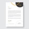 Corporate modern letterhead design, creative modern letter head template