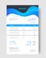 corporate modern minimal Business invoice form template. Invoicing quotes, money bill, Tax form, payment receipt,