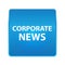 Corporate News shiny blue square button