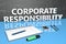 Corporate Responsibility text concept