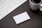 Corporate stationery branding mock-up with Business card blank