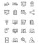 Corporate Vector Isolated Vector Icons set that can be easily modified or edit