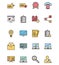 Corporate Vector Isolated Vector Icons set that can be easily modified or edit