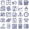 Corporate Vector Isolated Vector icons set every single icon can be easily modified or edit