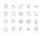 Corporation advance outline icons collection. Corporation, Advance, Funding, Capital, Investment, Loan, Growth vector