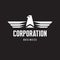 Corporation - Eagle Logo Sign in Classic Graphic Style