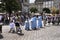 The Corpus Christi processions in Krakow Poland are every year in May. Poland is a Catholic Country and people are very religious.