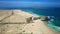 Corralejo beach and view of Lobos island. Fuerteventura,Canaries