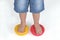 Corrective exercises for children with flat feet