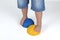 Corrective exercises for children with flat feet