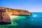 Corredoura Beach, sighted viewpoint on the trail of the Seven Suspended Valleys (Sete Vales Suspensos). Praia da Corredoura near