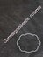 correspondence course text written on chalkboard with circle box