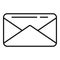 Correspondence envelope icon outline vector. Mail letter