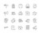 Correspondence line icons, signs, vector set, outline illustration concept