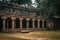 Corridor along the perimter wall of Thanjavur Big Temple(also referred as the Thanjai Periya Kovil in tamil language