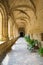 Corridor of cloister of the Santo Domingo convent in Plasencia, Spain.